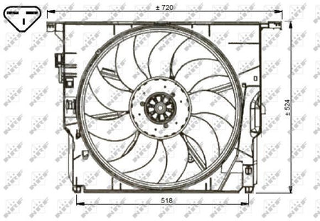 NRF 47739A Fan, engine cooling - 3