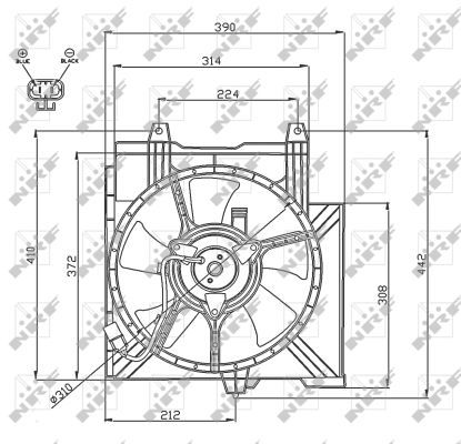 NRF 47742A Fan, engine cooling - 5