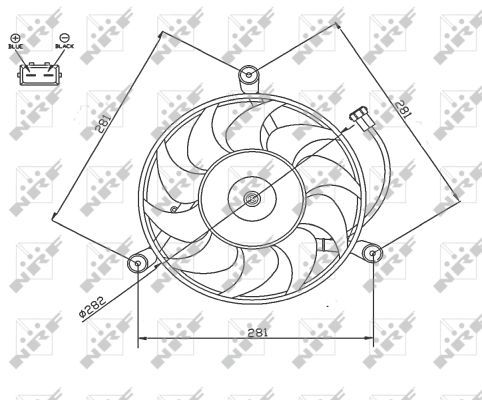 NRF 47745A Fan, engine cooling - 5