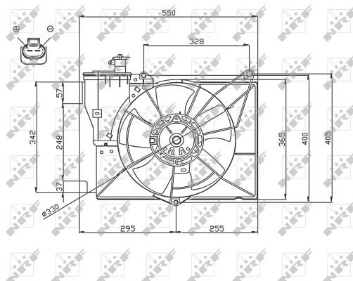 NRF 47746A Fan, engine cooling - 5