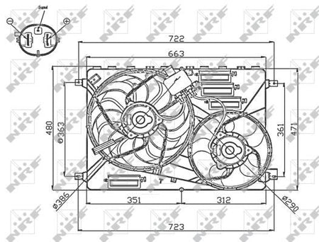 NRF 47756 Fan, engine cooling - 2