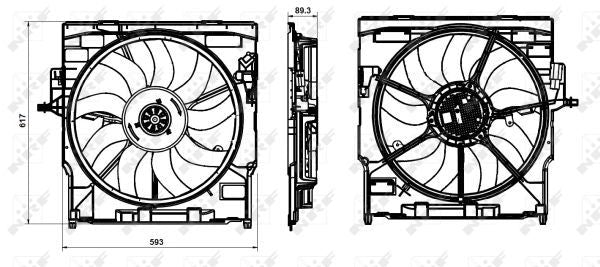 NRF 47845 Fan, engine cooling - 2