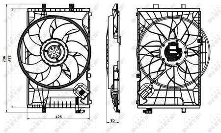 NRF 47846A Fan, engine cooling - 5