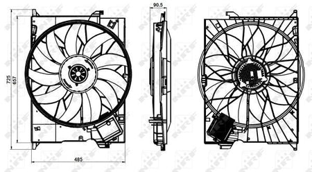 NRF 47852A Fan, engine cooling - 2