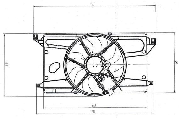 NRF 47879A Fan, engine cooling - 5