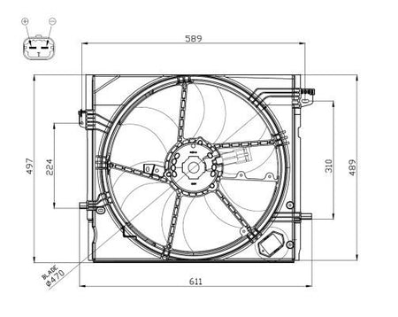 NRF 47897A Fan, engine cooling - 5