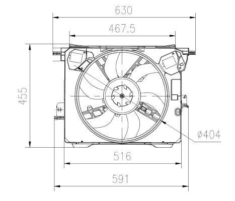 NRF 47899A Fan, engine cooling - 5