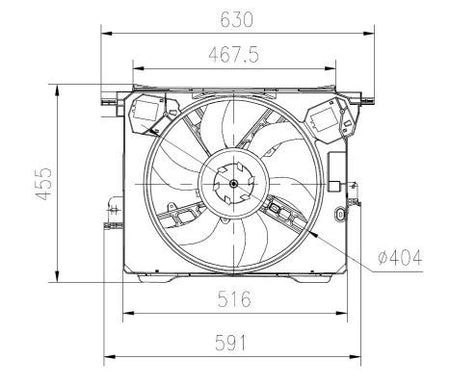 NRF 47899A Fan, engine cooling - 5