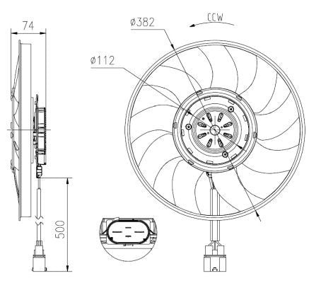 NRF 47919 Fan, engine cooling - 5