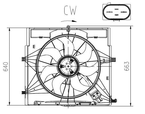 NRF 47920A Fan, engine cooling - 5