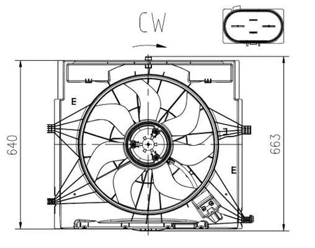 NRF 47920A Fan, engine cooling - 5