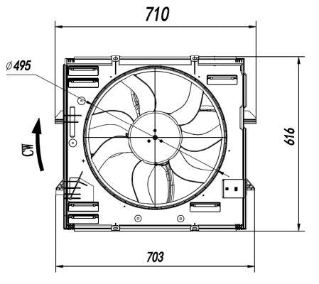 NRF 47921A Fan, engine cooling - 5