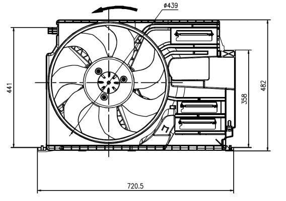 NRF 47922A Fan, engine cooling - 5