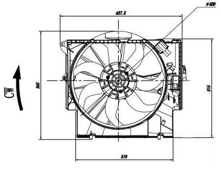 NRF 47923A Fan, engine cooling - 5