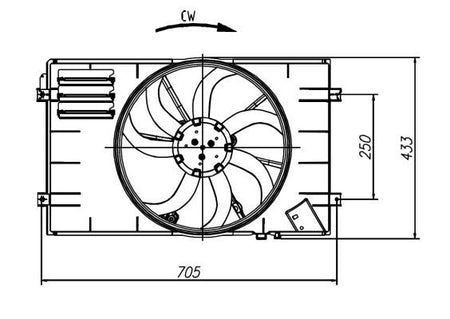 NRF 47927A Fan, engine cooling - 5