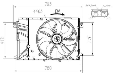 NRF 47932A Fan, engine cooling - 5