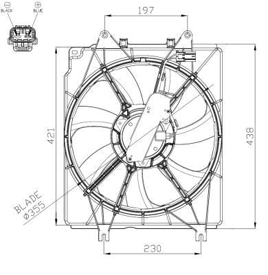 NRF 47934A Fan, engine cooling - 5