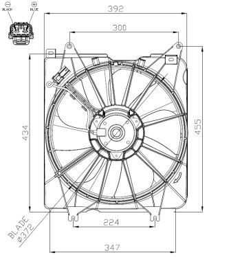 NRF 47935A Fan, engine cooling - 5