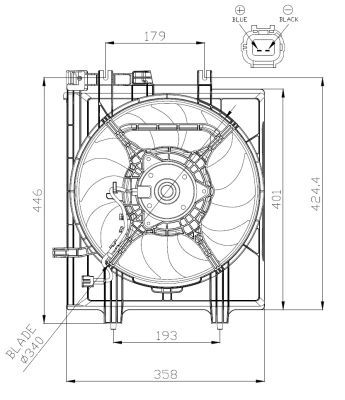 NRF 47936A Fan, engine cooling - 5