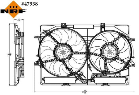 NRF 47938A Fan, engine cooling - 1