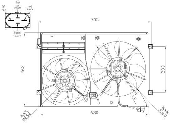 NRF 47941B Fan, engine cooling - 5