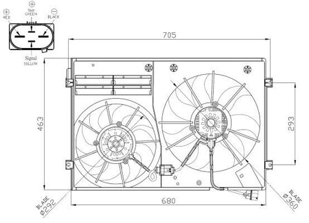 NRF 47941B Fan, engine cooling - 5