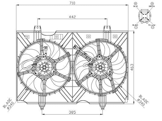 NRF 47942A Fan, engine cooling - 5