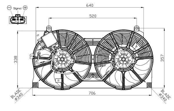 NRF 47943A Fan, engine cooling - 5
