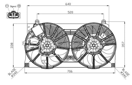 NRF 47943A Fan, engine cooling - 5
