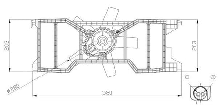 NRF 47944A Fan, engine cooling - 5