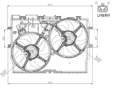 NRF 47945A Fan, engine cooling - 2