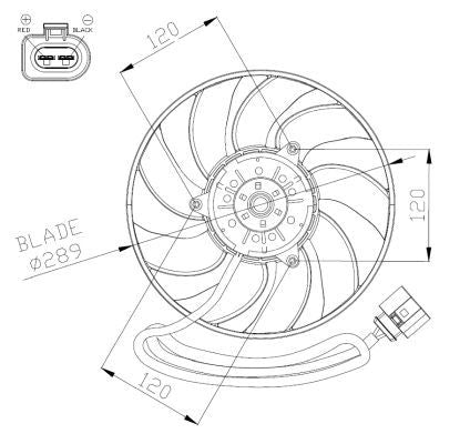 NRF 47946A Fan, engine cooling - 5