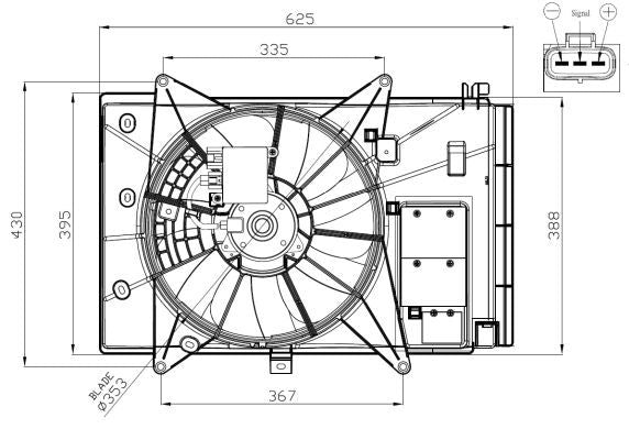 NRF 47949A Fan, engine cooling - 5
