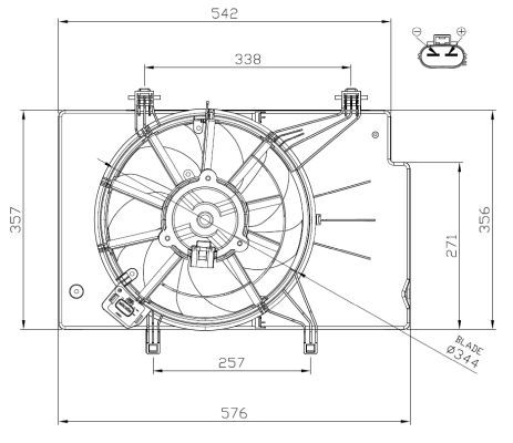 NRF 47957 Fan, engine cooling - 5