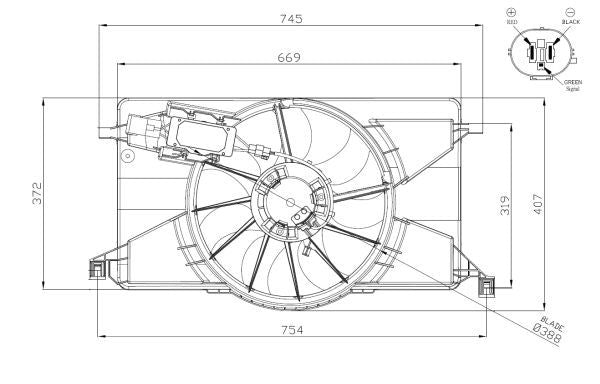 NRF 47959 Fan, engine cooling - 5