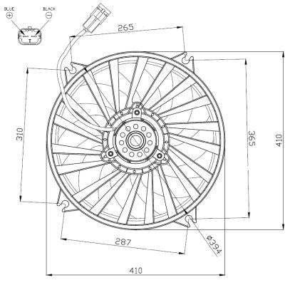 NRF 47962A Fan, engine cooling - 5