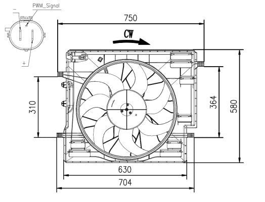NRF 47967A Fan, engine cooling - 5