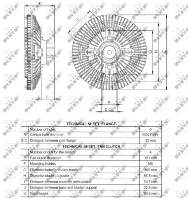 NRF 49523A Clutch, radiator fan - 5