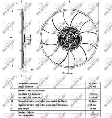 NRF 49539A Clutch, radiator fan - 6