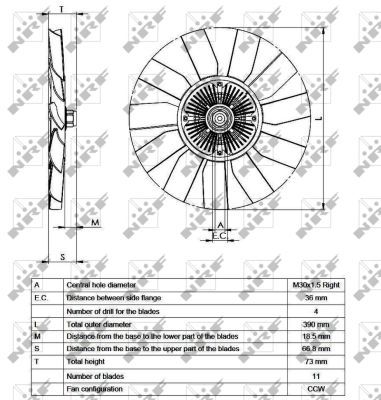 NRF 49563A Clutch, radiator fan - 4