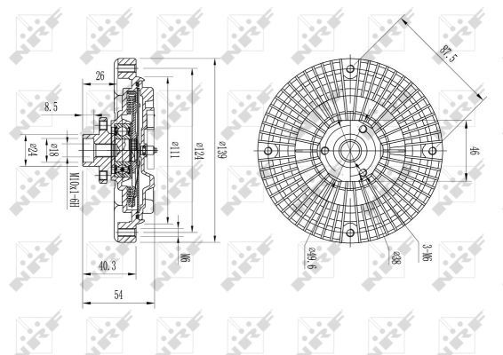 NRF 49566A Clutch, radiator fan - 5