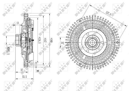 NRF 49568 Clutch, radiator fan - 5