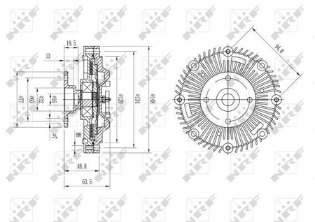 NRF 49571A Clutch, radiator fan - 5