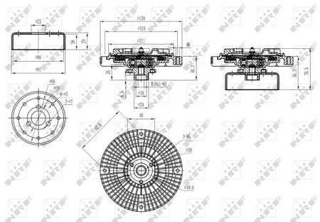 NRF 49584A Clutch, radiator fan - 5