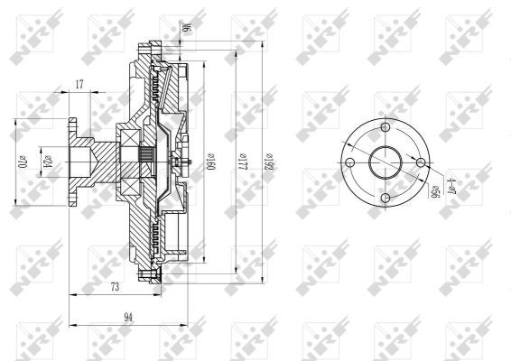 NRF 49591A Clutch, radiator fan - 5