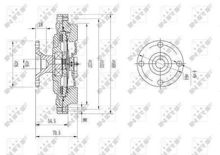 NRF 49604A Clutch, radiator fan - 5