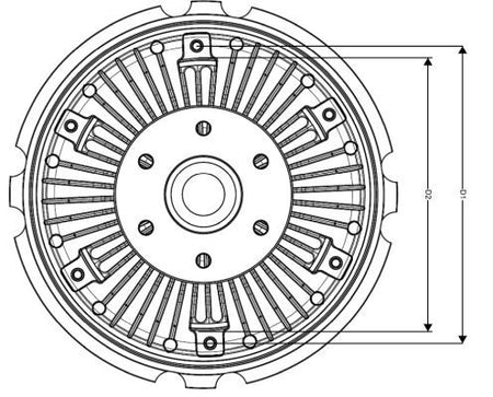 NRF 49722A Clutch, radiator fan - 5