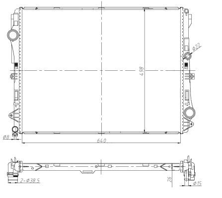NRF 50041A Radiator, engine cooling - 5