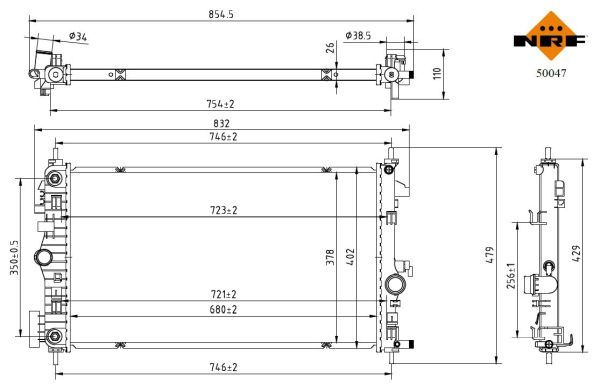 NRF 50047 Radiator, engine cooling - 5