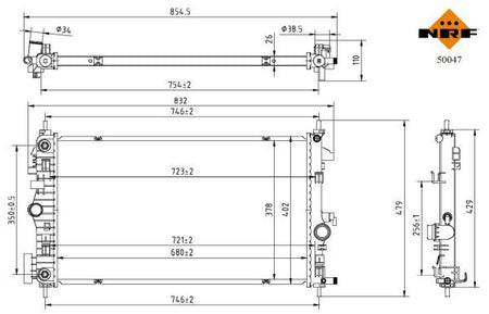 NRF 50047 Radiator, engine cooling - 5